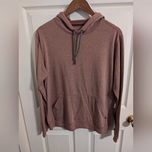 Free Fly Mens Hoodie Red Bamboo Lightweight Pullover Long Sleeve Size Medium